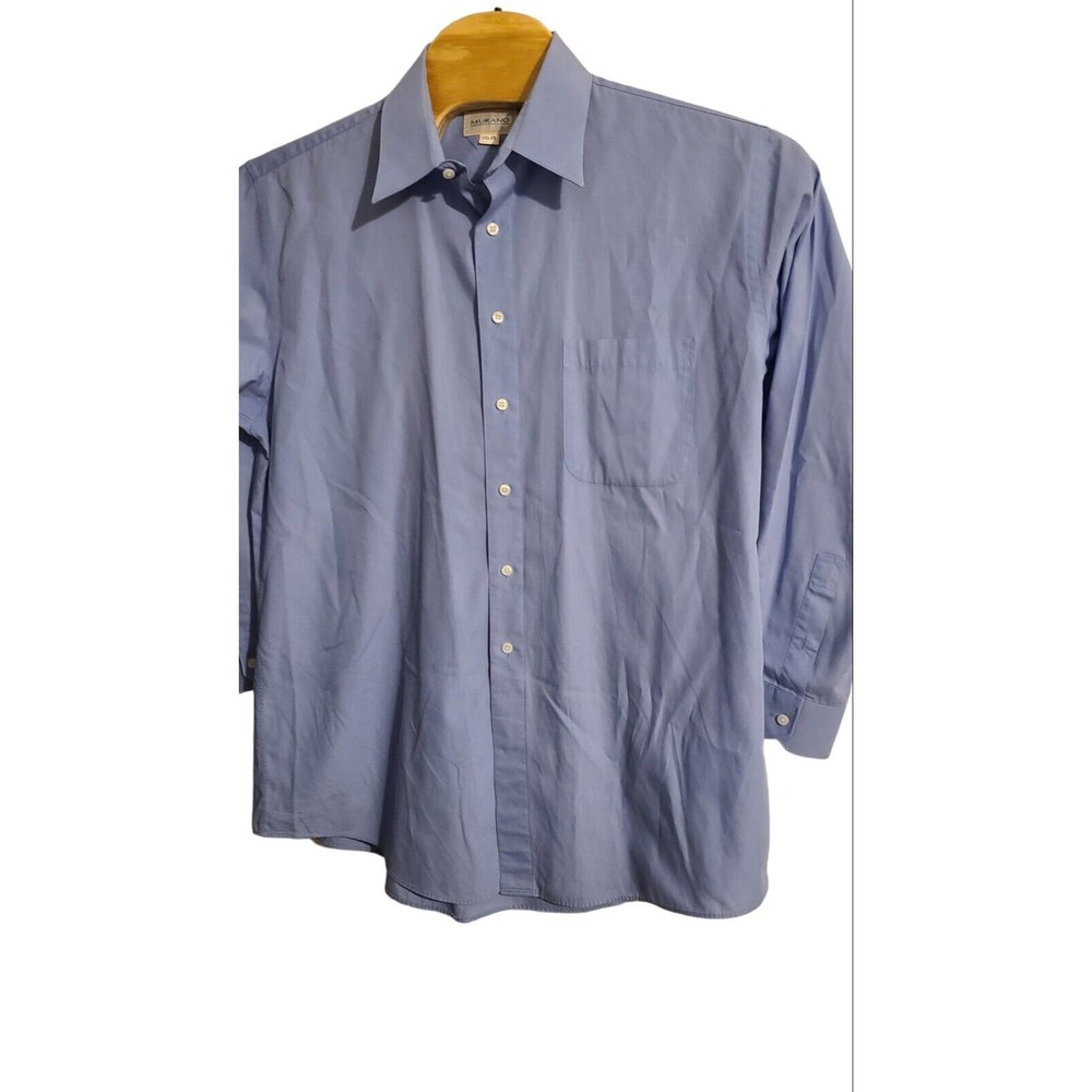 Murano/Dillards Mens XL Long Sleeve Button up Blue Shirt‎